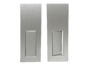 Maniglia Incasso Rettangolare Porta Scorrevole/Battente modello Duplex Zero foro cieco placchetta Copripresa varie finiture | Saletta - immagine 2
